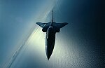 Photography of Tornado F3 prototype aircraft silhouette