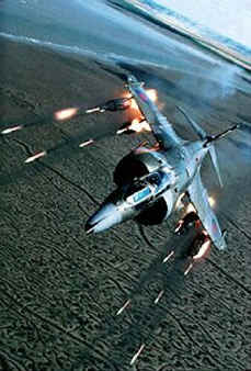 Harrier firing SNEB