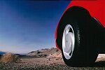 Photography of car in Death Valley