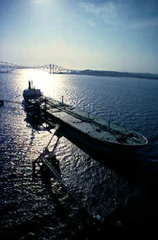 Oil tanker at Firth of Forth