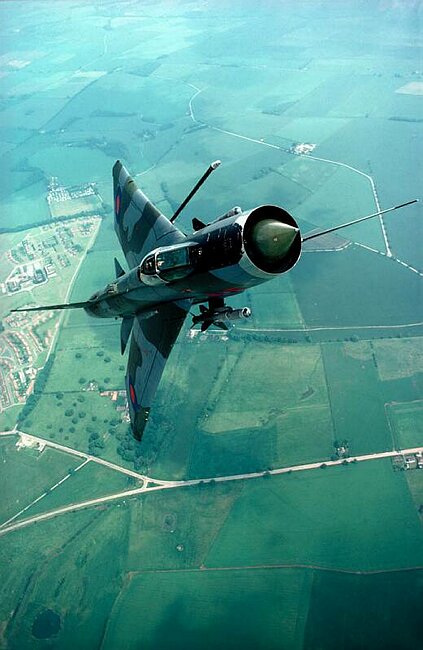 English Electric lightning in a climb.