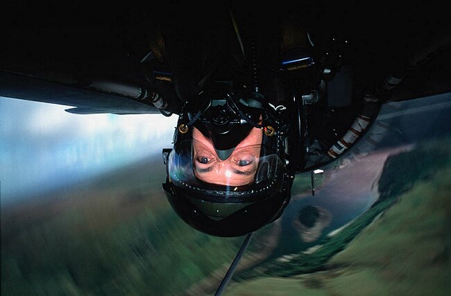 Richard Cooke in an RAF Tornado