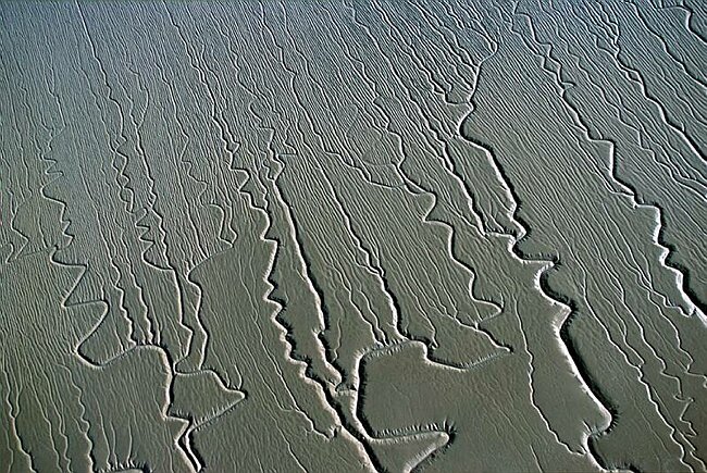 Tidal mud in North Devon.