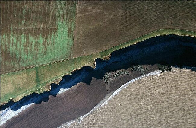 North Devon coast in winter.
