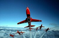 The red arrows at the top of the loop.