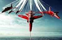 RAF Red arrows gnats at 5 G.